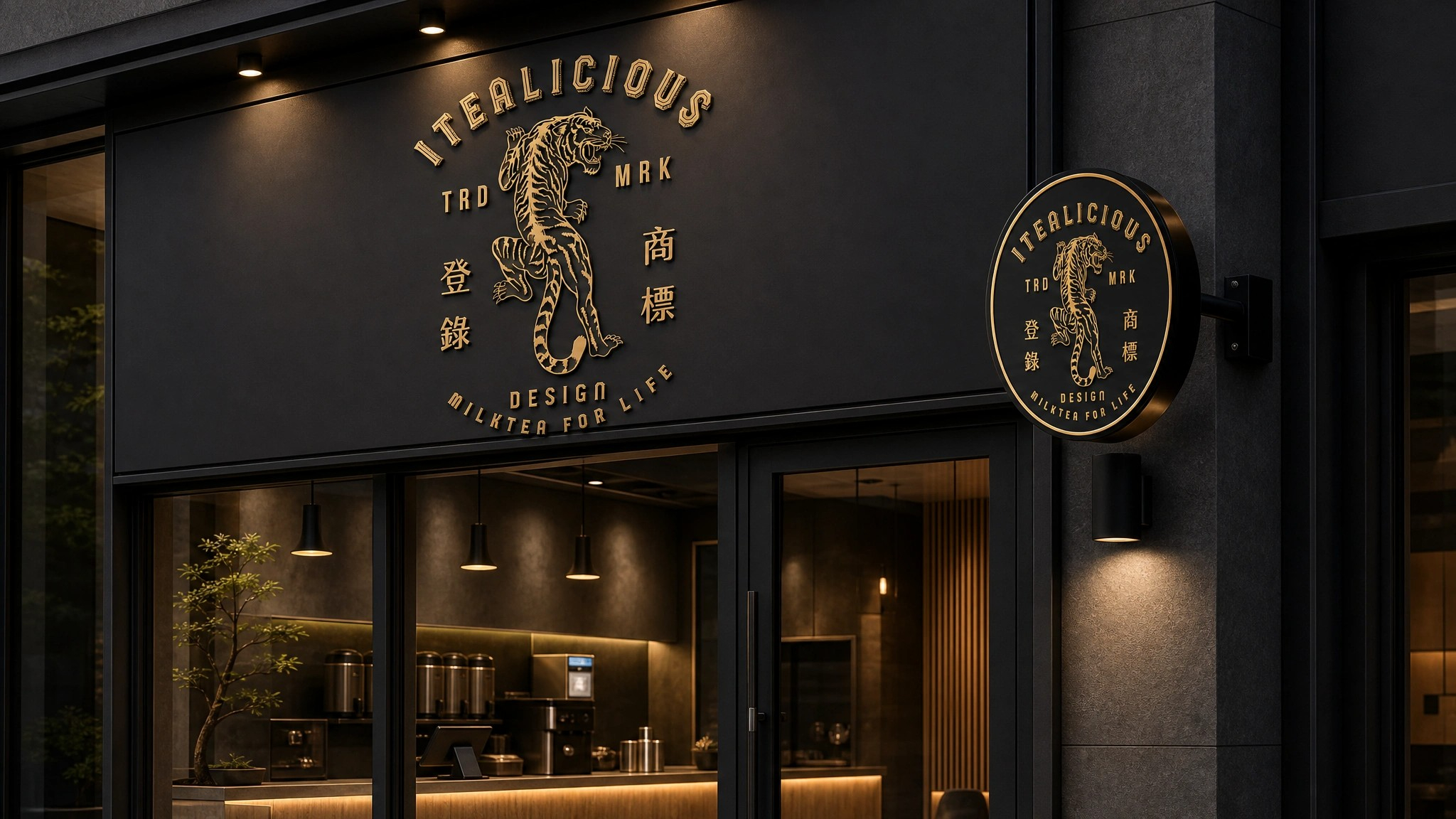 iTealicious 標誌幾何結構與黃金比例